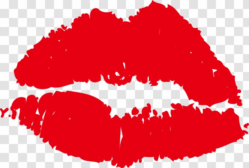 Lip Red Icon - Silhouette - Lips Transparent PNG