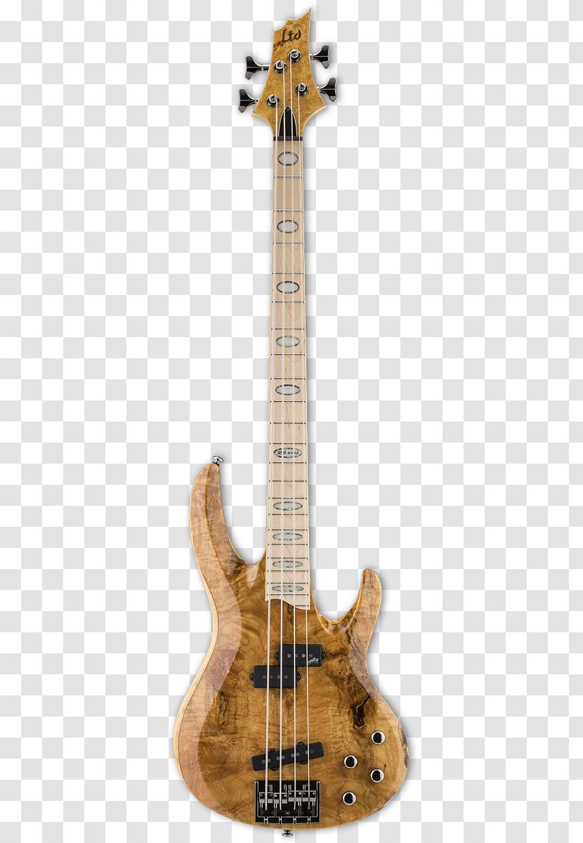 Bass Guitar Electric ESP Guitars Double LTD RB-1004SM - Acoustic - Natural Bridge Wv Transparent PNG