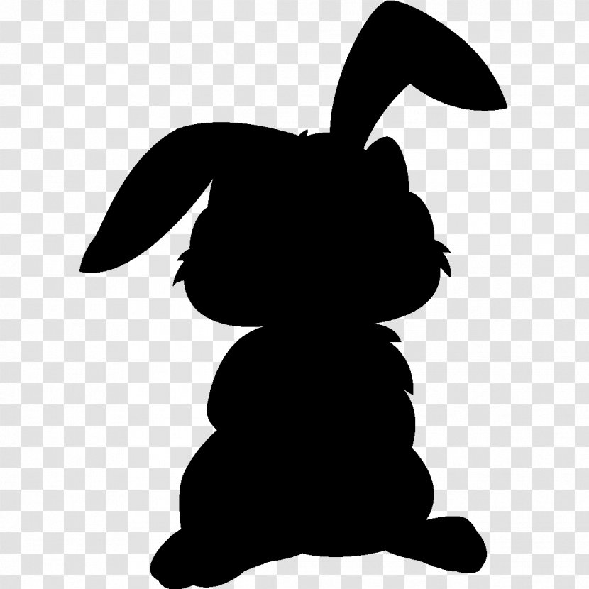 Rabbit Silhouette Sticker Blackboard Slate - Shadow Transparent PNG
