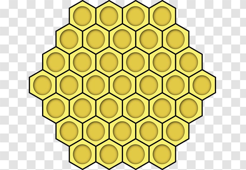 Honey Bee Honeycomb Clip Art - Hive Template Download Transparent PNG