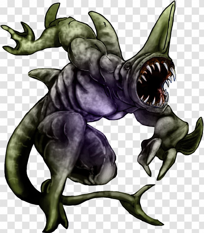 Mythology Legendary Creature Art Dragon Demon - Sharks Transparent PNG