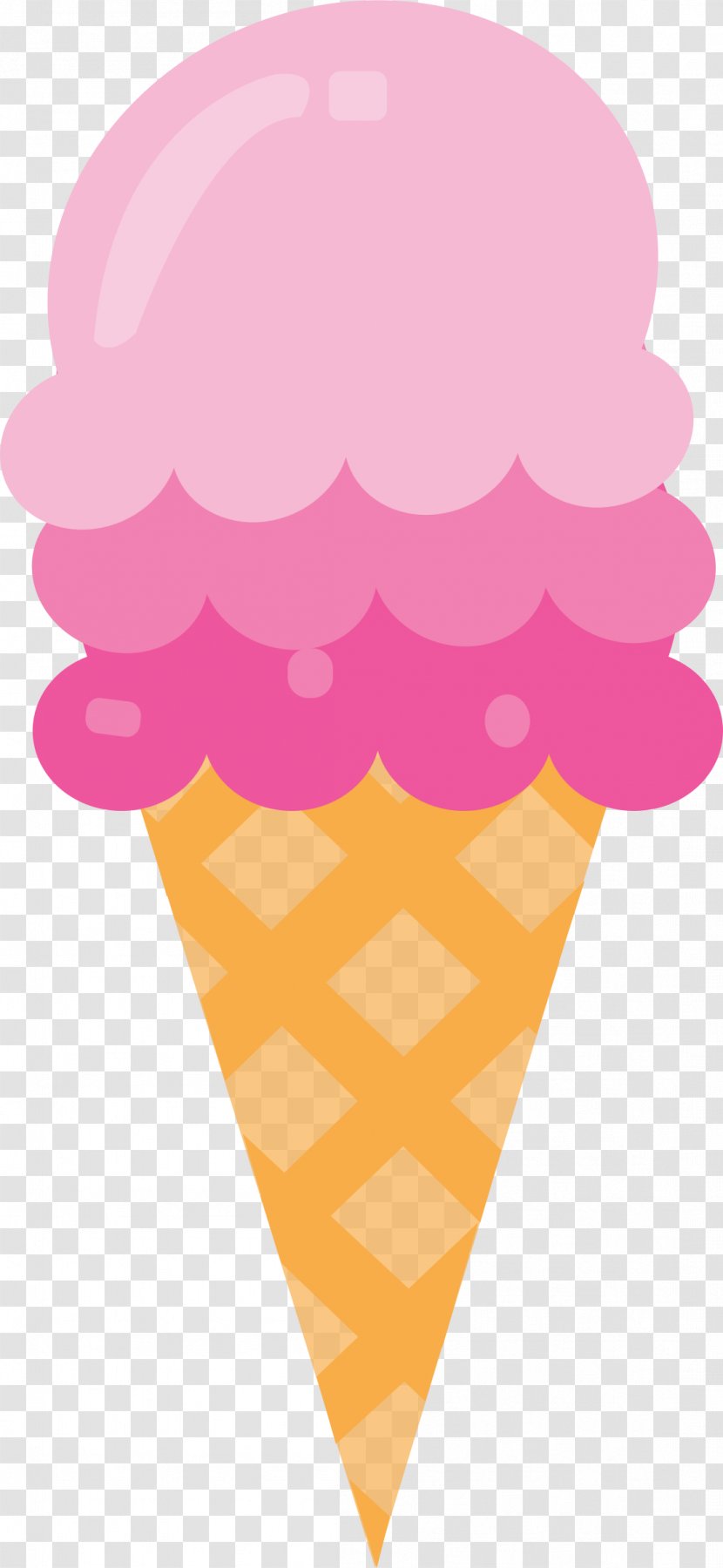 Ice Cream Cones Snow Cone Clip Art - Pink Transparent PNG