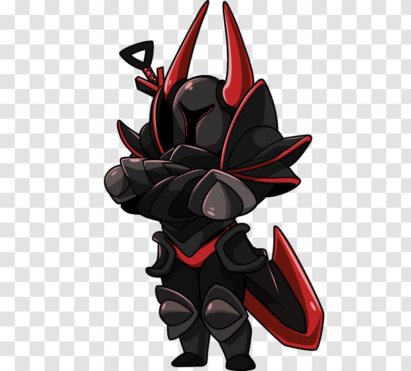 Shovel Knight Black Character Shield - Silhouette Transparent PNG