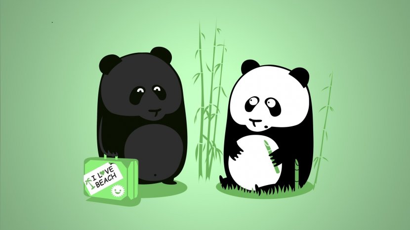 Giant Panda Pretty Newborn Baby Desktop Wallpaper Cuteness Cartoon - Mobile Phones Transparent PNG