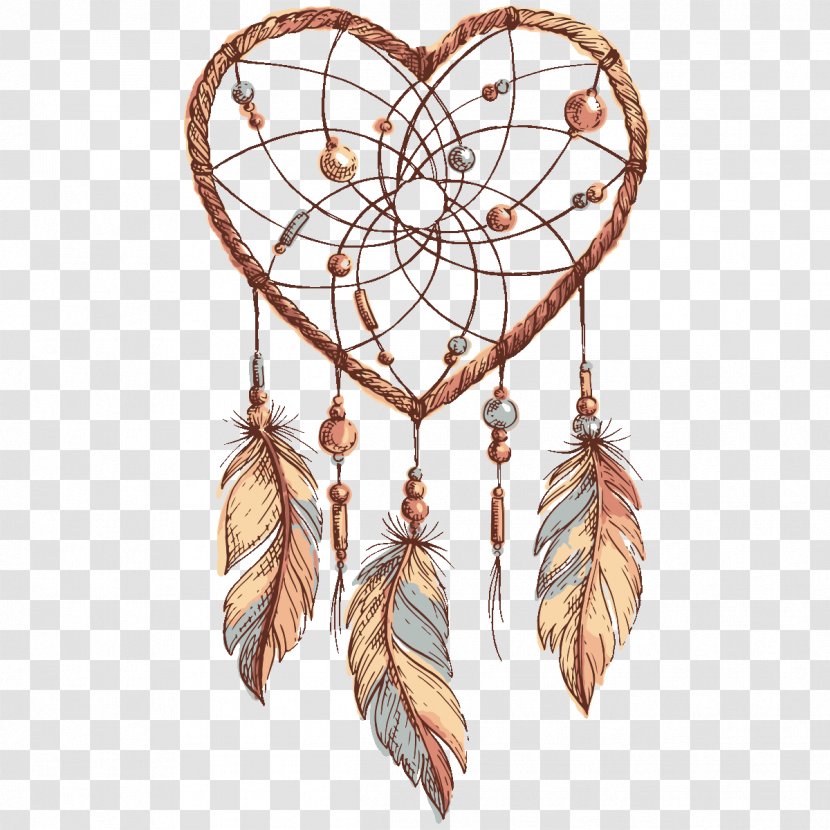 Dreamcatcher Drawing Sketch - Feather Transparent PNG