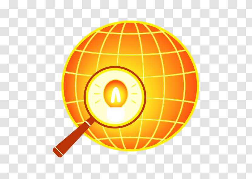 Logo Stock Illustration Royalty-free - Sphere - Vector Yellow Earth And Magnifying Glass Transparent PNG