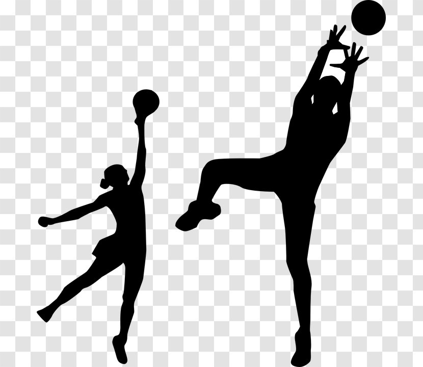 Fast5 Netball World Series Jamaica National Team Clip Art - Black And White - Volleyball Transparent PNG