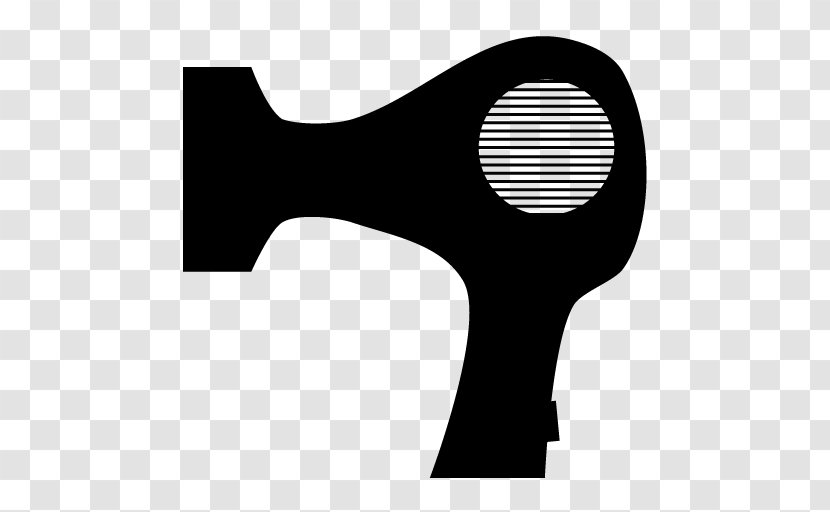 Silhouette White - Hair Dryer Transparent PNG