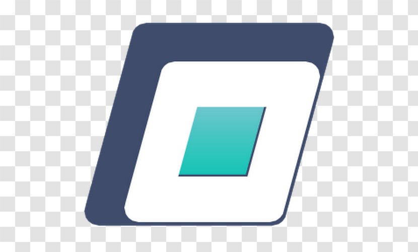 Brand Line Logo Angle - Aqua Transparent PNG