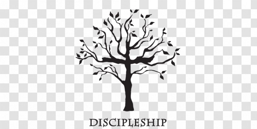 Bible Disciple Christianity Gospel Tree Of Life - Black And White - Discipleship Transparent PNG