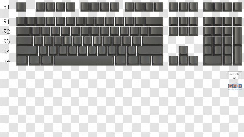Keycap Computer Keyboard Color Cherry Numeric Keypads - Technology Transparent PNG