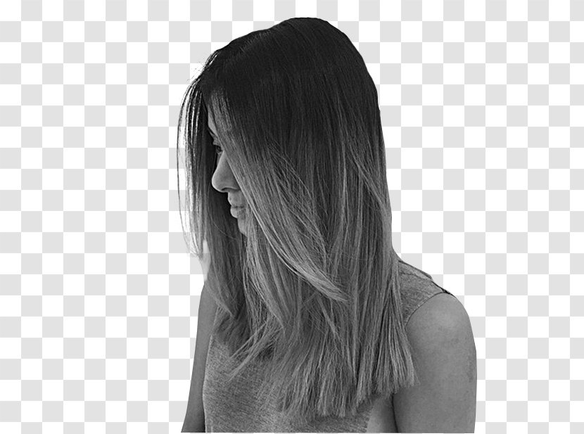 Ombré Hair Coloring Human Color Grey Brown - Cartoon Transparent PNG