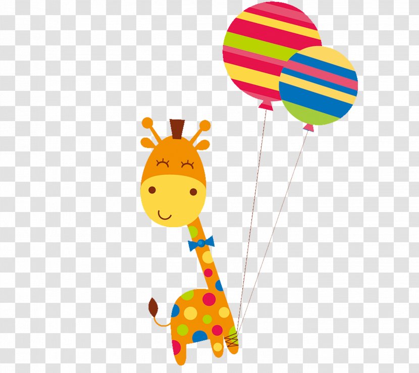 Child Birthday Giraffe Infant - Giraffidae - Cartoon Transparent PNG