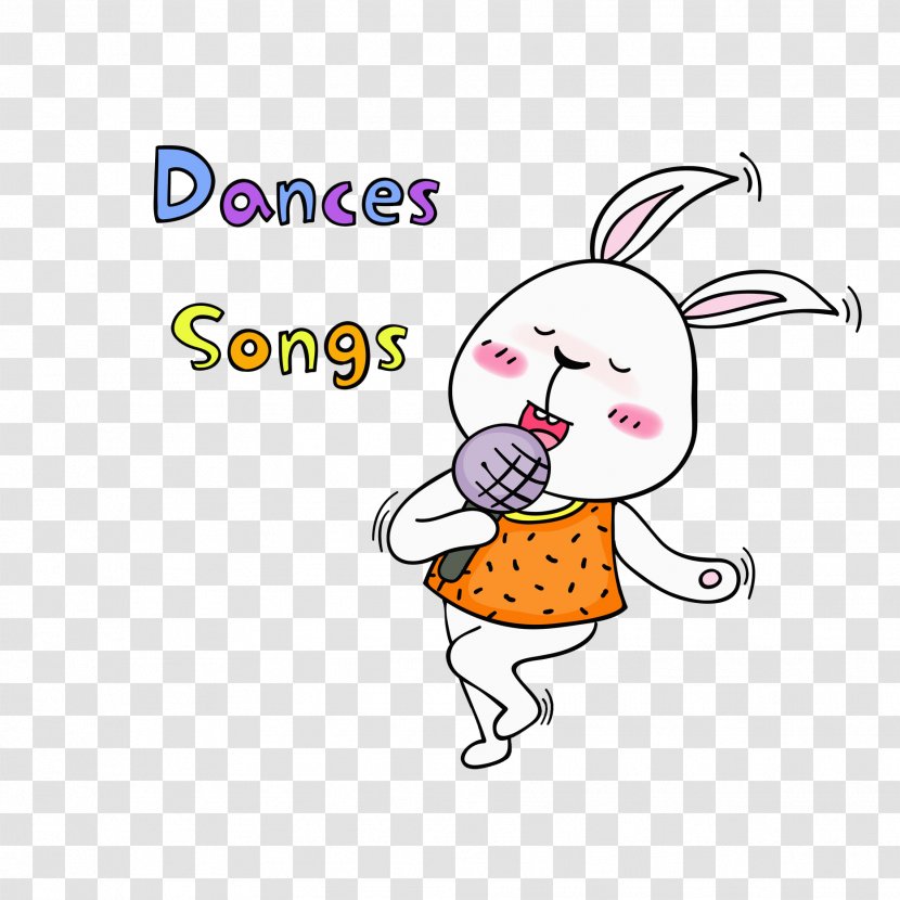 Rabbit Bugs Bunny Chipmunk Squirrel Illustration - Flower - Singing Transparent PNG