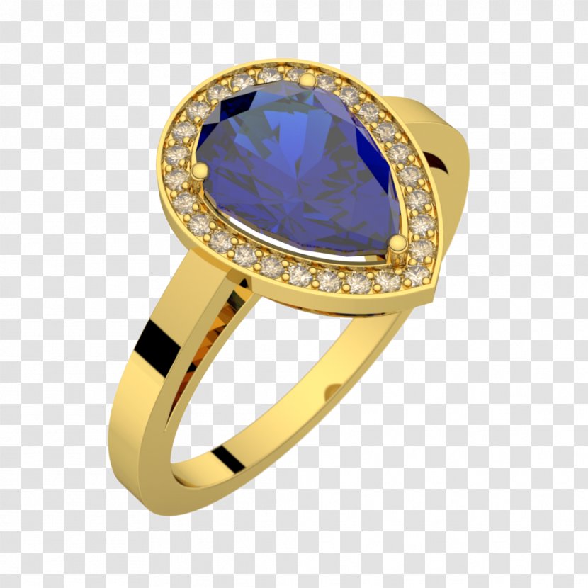 Sapphire Ring Pierre Précieuse Solitaire Jewellery - Blue Transparent PNG
