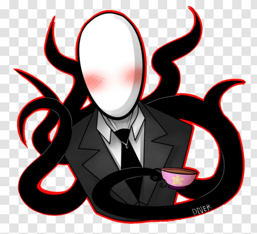 Slenderman Character Time Clip Art - Name - Signboard Tea Transparent PNG