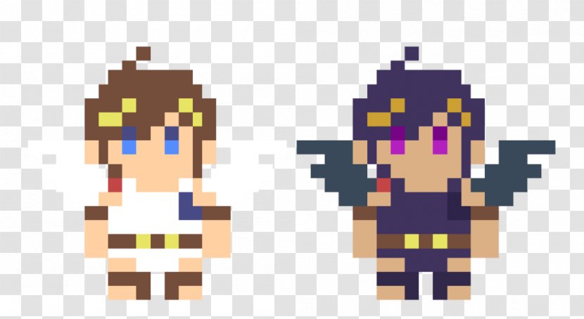 Super Mario Maker Kid Icarus Pit Pixel Art - Lions Club Transparent PNG