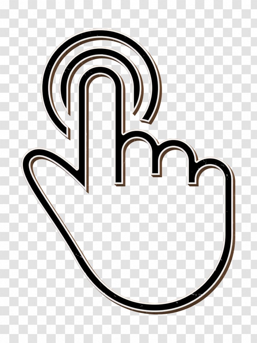 Double Icon Finger Gesture - Hand - Logo Transparent PNG
