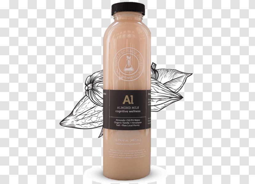 Cold-pressed Juice Almond Milk Simple Science Juices Smoothie - Flavor Transparent PNG