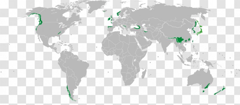 World Map Globe India - North Korea Transparent PNG