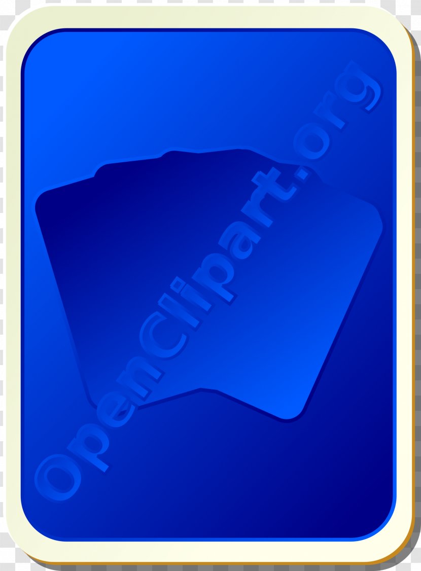 Playing Card Clip Art - Game - Blue Transparent PNG