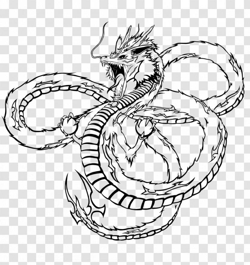 Serpent Drawing Vipers Line Art Clip - Artwork - Ryu Transparent PNG