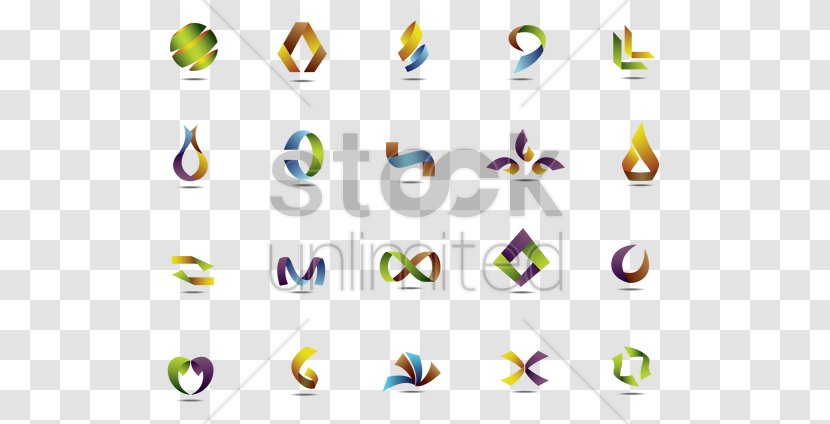 Clip Art Logo - Text - Set Of Abstract Icon Transparent PNG
