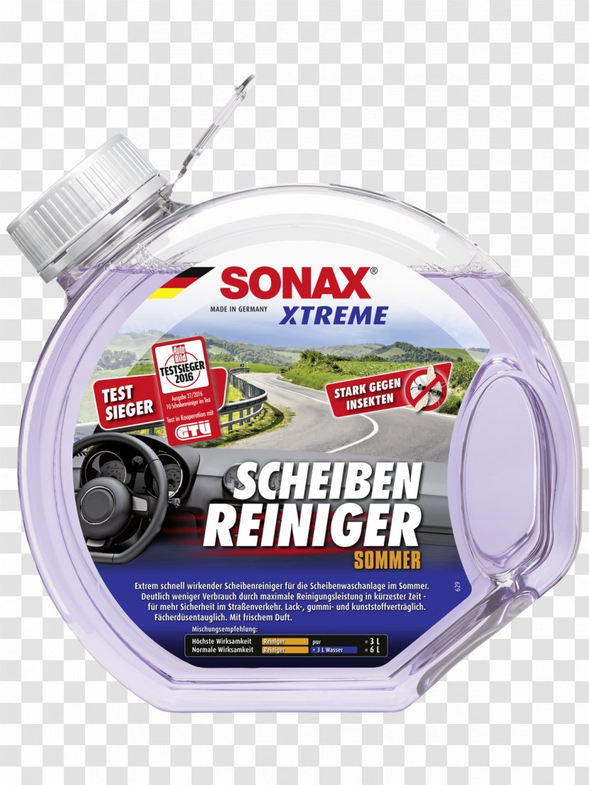 Car Sonax Scheibenreiniger Red Summer Vehicle Screen Wash 260500 5 L Transparent PNG