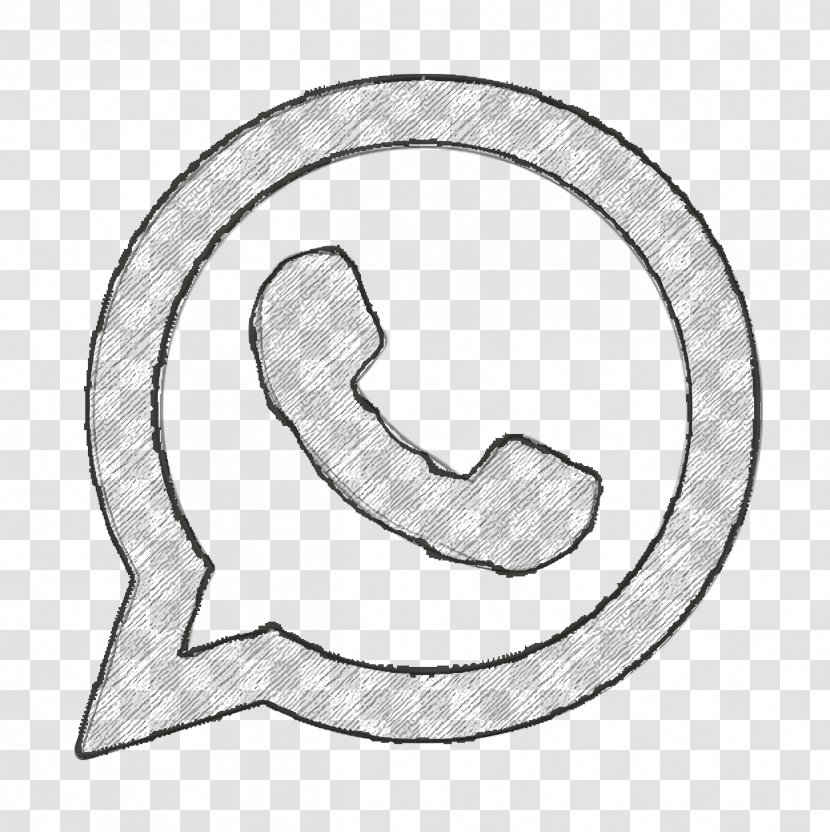 Logo Icon Whatsapp - Line Art - Symbol Transparent PNG