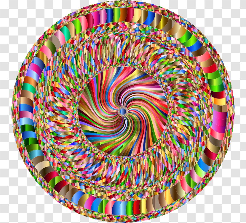 Circle Spiral - Prismatic Transparent PNG