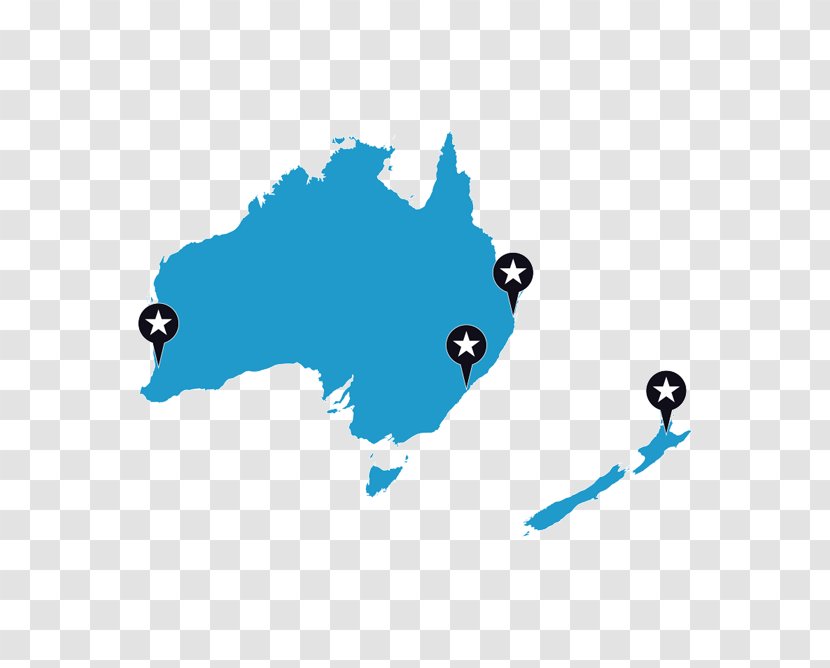 Australia World Map - Atlas - Content Delivery Network Transparent PNG