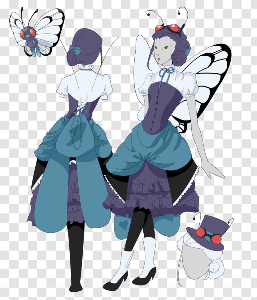 Costume Butterfree Cosplay Pokémon Steampunk - Watercolor Transparent PNG