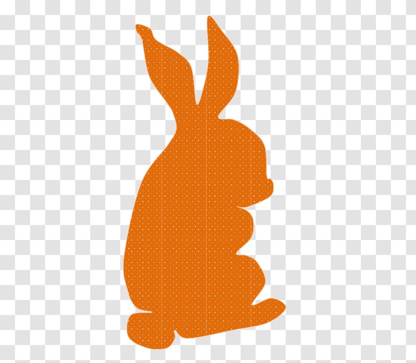 Easter Bunny Egg Rabbit Clip Art - Orange - At The Foot Of Chicken Transparent PNG