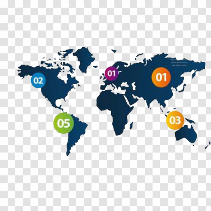 World Map Globe - Logo - Chart Pattern Decoration Transparent PNG