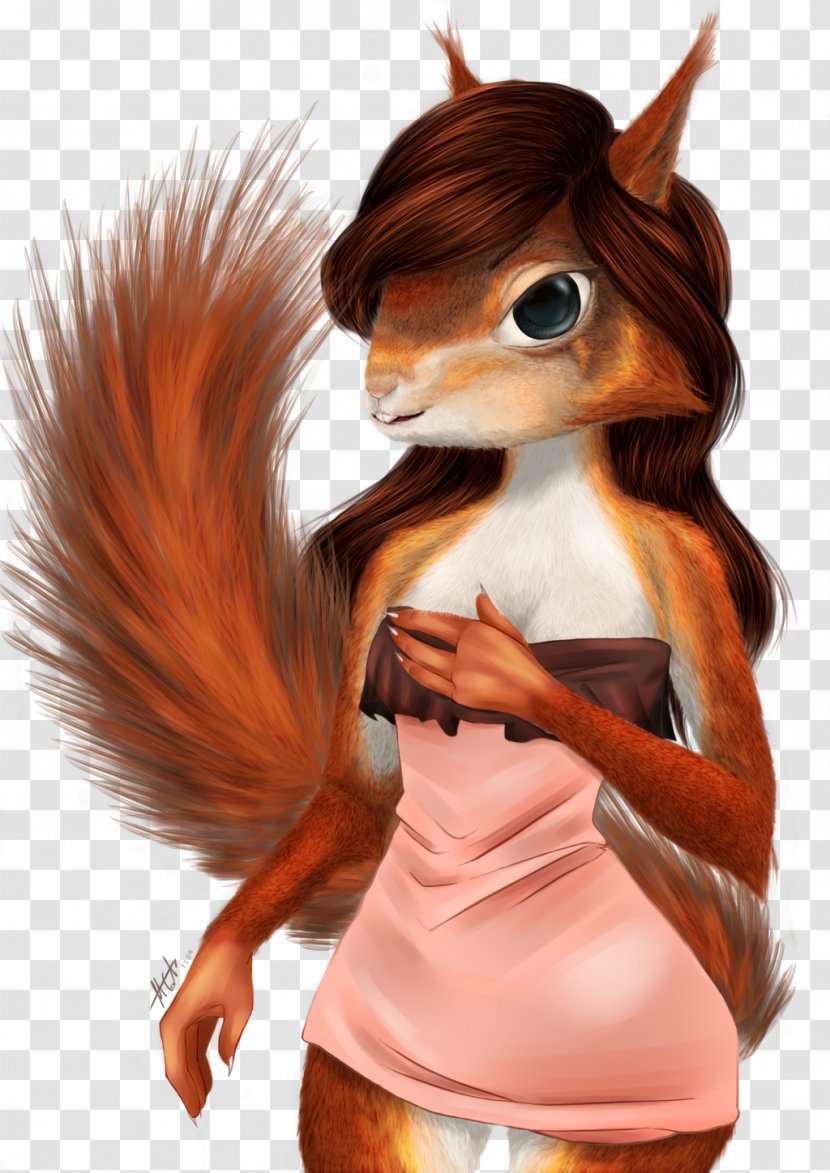 Red Squirrel Chipmunk Rodent DeviantArt - Watercolor Transparent PNG