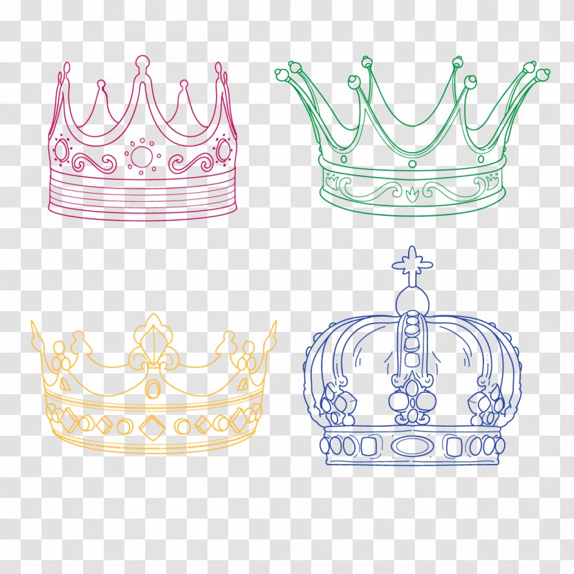 Crown Adobe Illustrator ArtWorks - Product - Vector Hand-painted Transparent PNG