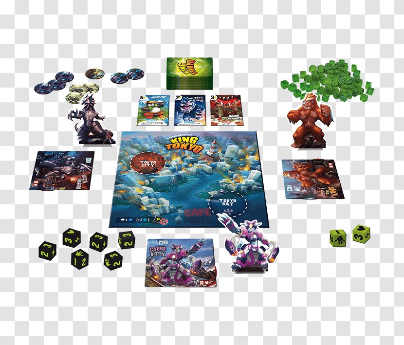 Iello King Of Tokyo Board Game - Risk The Lord Rings Trilogy Edition Transparent PNG