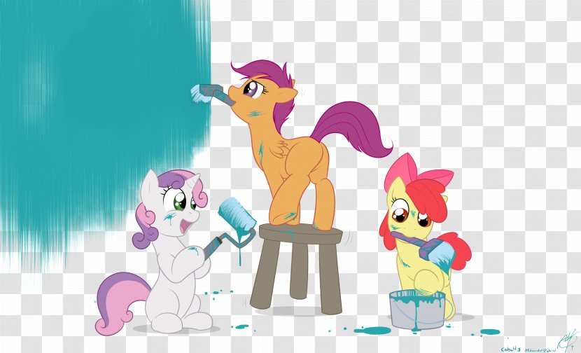 My Little Pony Applejack Fluttershy Horse - Watercolor Mark Transparent PNG