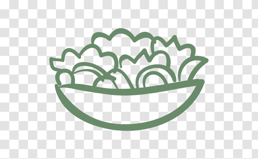 Caesar Salad Clip Art Lettuce Drawing - Tableware - Hand Drawn Food Transparent PNG