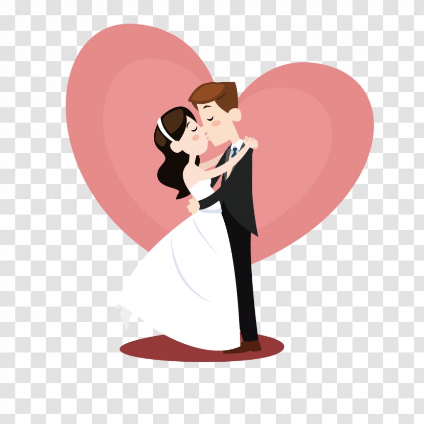 Wedding Invitation Marriage Bridegroom - Tree - Vector Married Kiss Transparent PNG