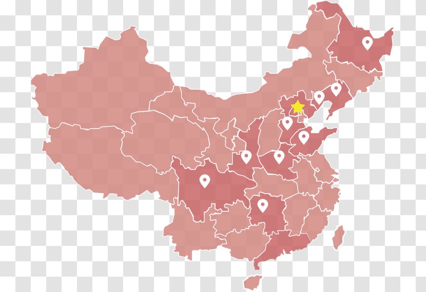 China Map Clip Art - Vector Transparent PNG