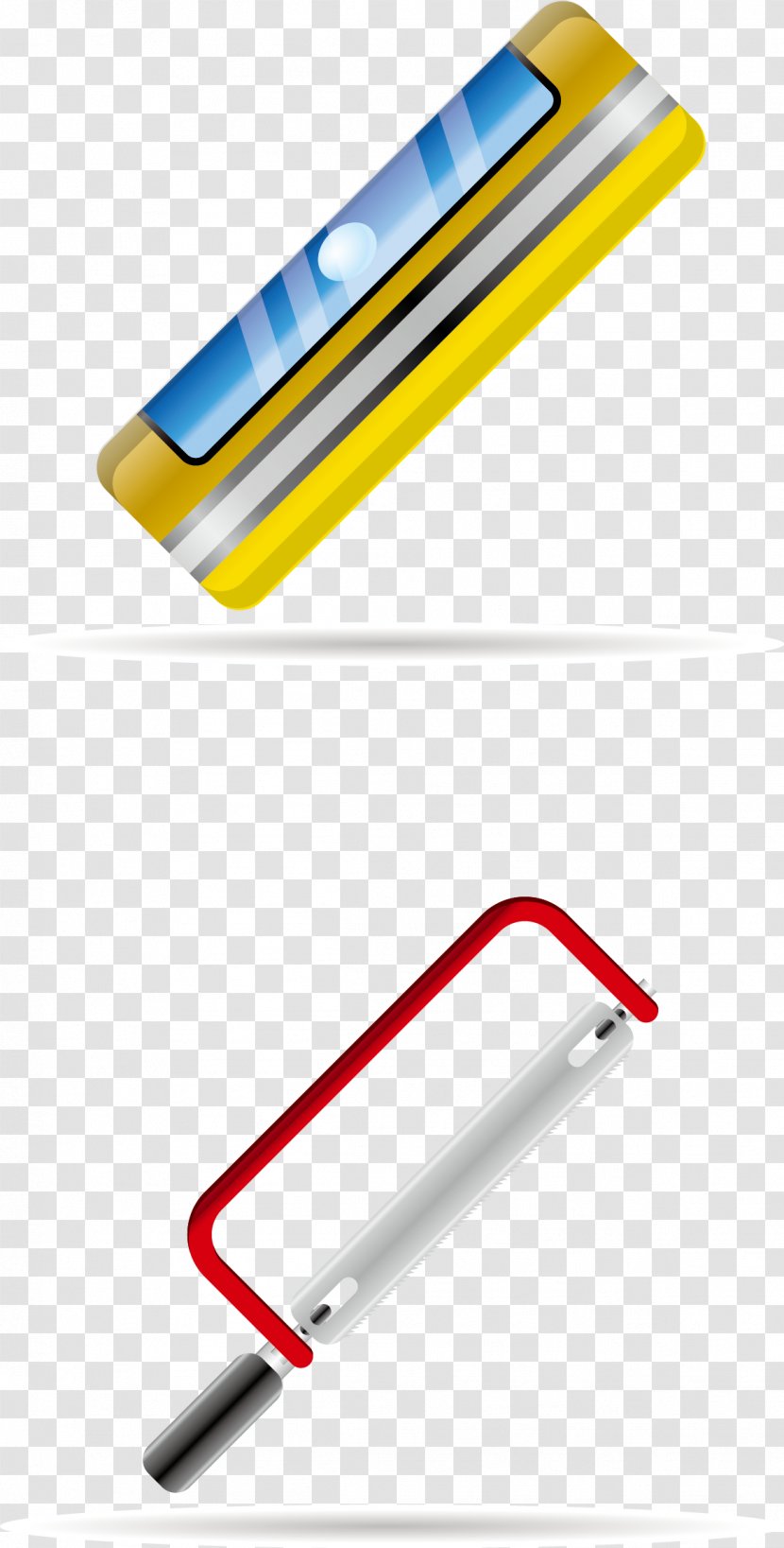 Architectural Engineering Tool - Yellow - Hand Drawn Vector Construction Tools Transparent PNG