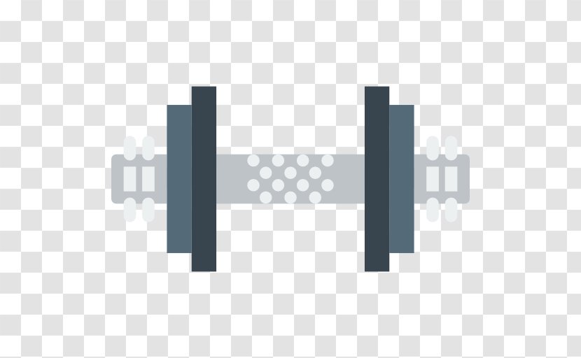 Dumbbell Weight Training Icon - White Transparent PNG