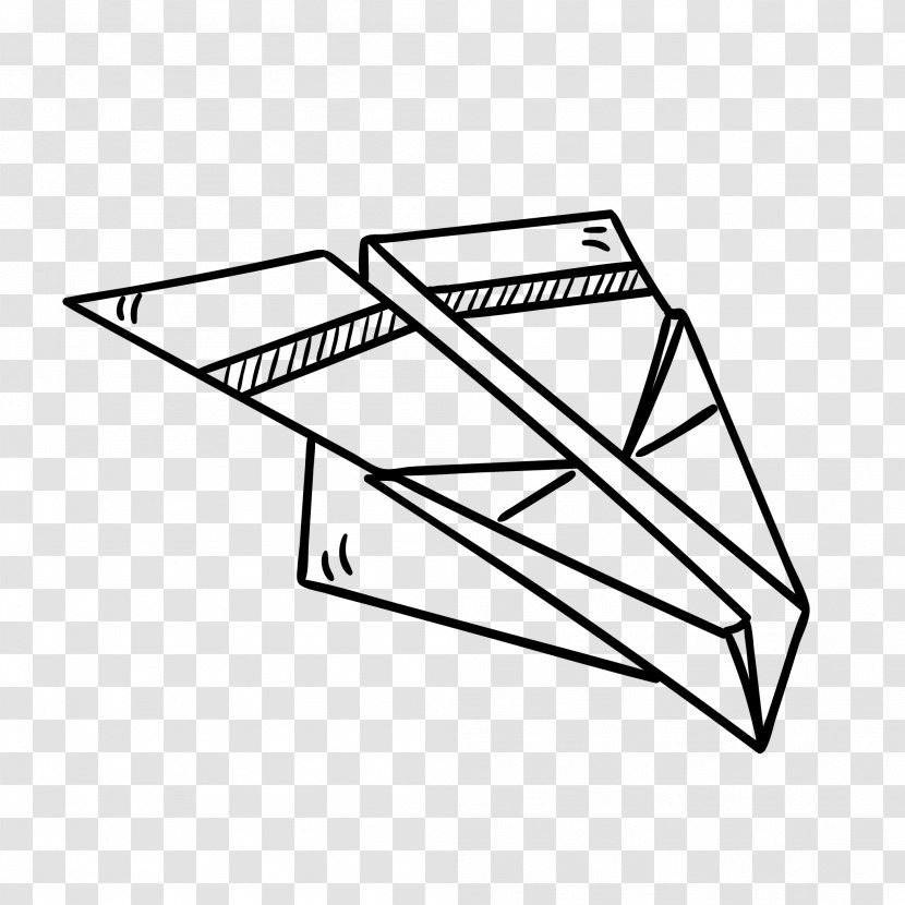 Paper Plane Airplane Drawing Toy - Area - Painted Paperrplane Free Transparent PNG