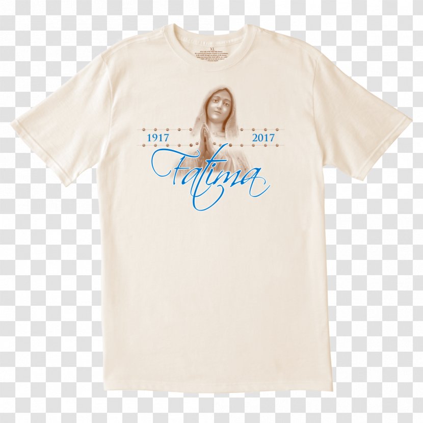 T-shirt Shoulder Sleeve Font - White - Our Lady Of Fatima Transparent PNG