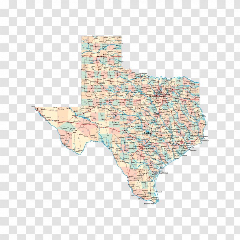 Texas City Disaster Road Map Transparent PNG