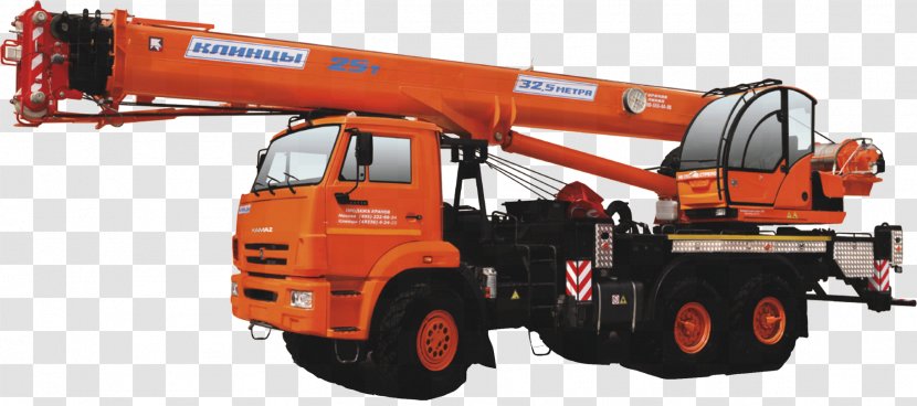 Mobile Crane Truck Галичский автокрановый завод Kamaz - Transport Transparent PNG