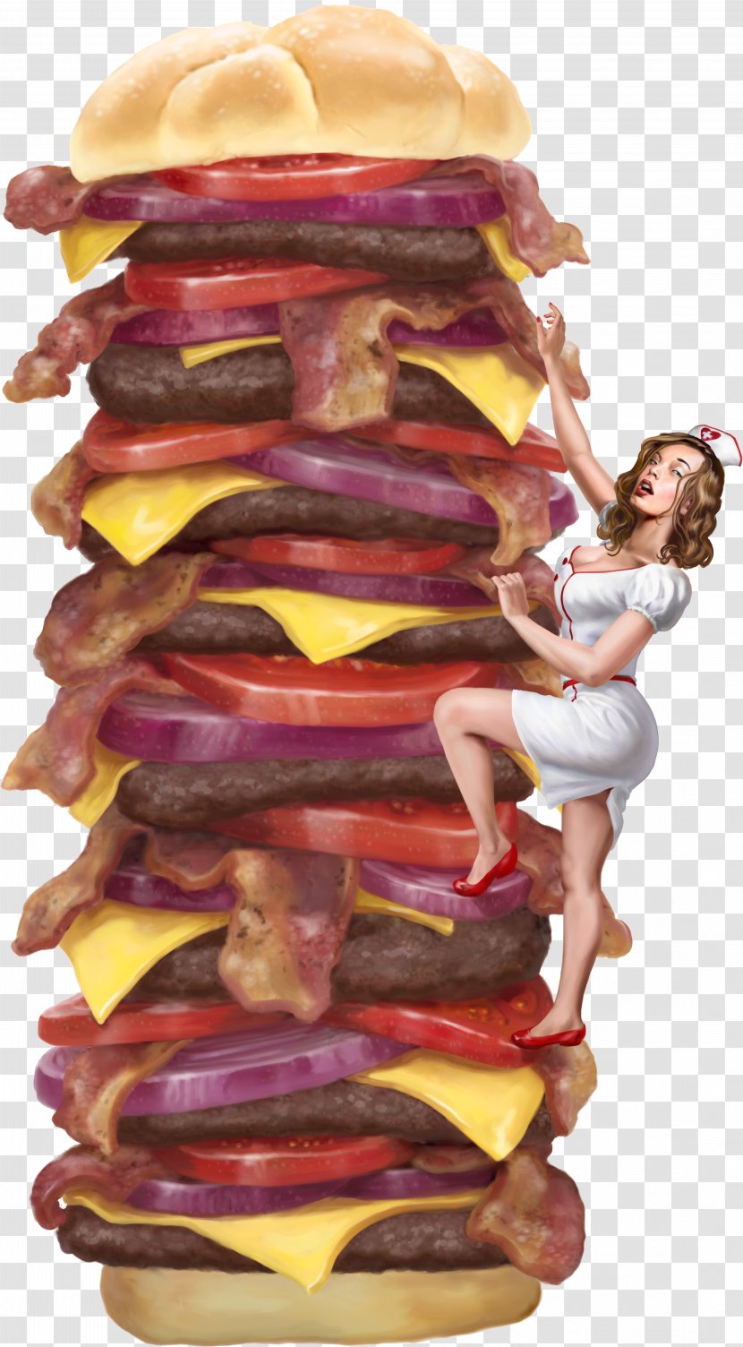 Heart Attack Grill Acute Myocardial Infarction Food Hamburger - Coronary Artery Disease Transparent PNG