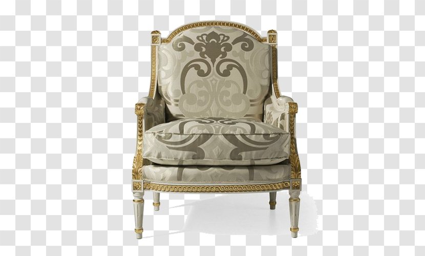Wing Chair Couch Furniture Louis XVI Style Leather - Desk - Single Sofa Transparent PNG