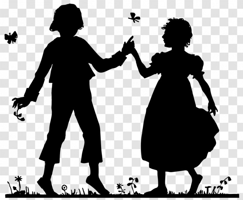 Child Silhouette Clip Art - Watercolor - Couple Transparent PNG